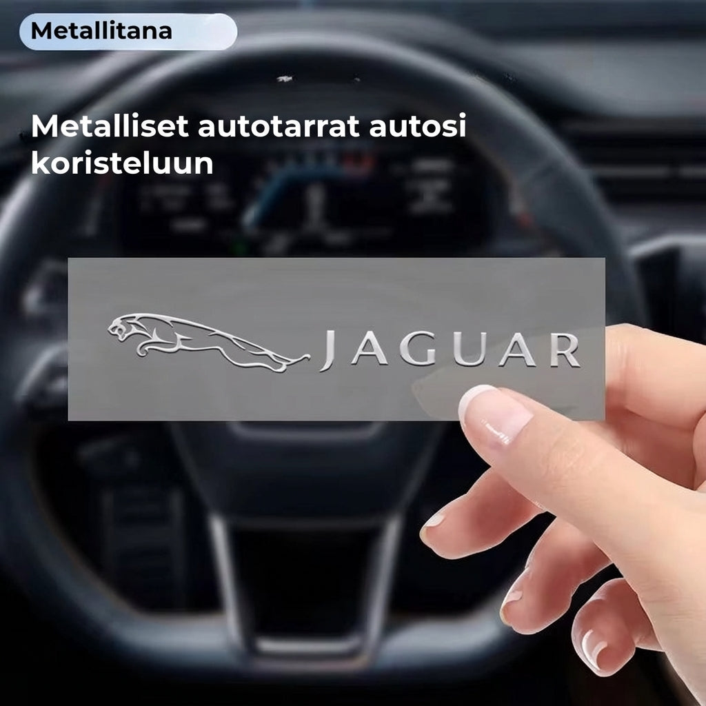 3D-metalliembleemi autoon