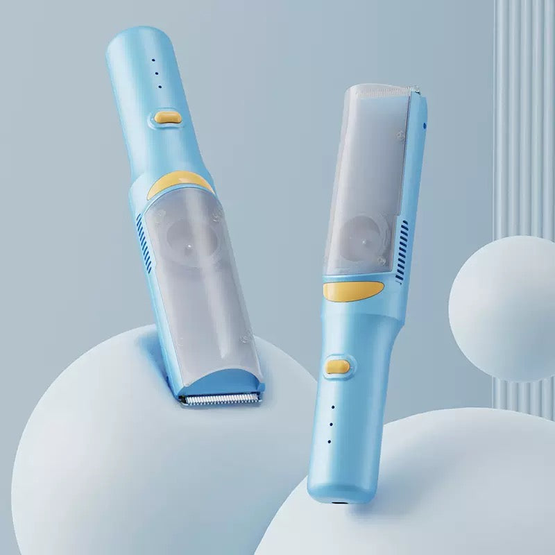 Imuri-toiminnolla varustettu hiustenleikkuri (ei sotkua)