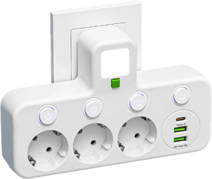 Monipaikkainen EU-pistorasiasovitin