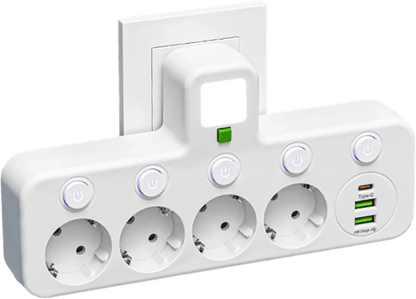 Monipaikkainen EU-pistorasiasovitin