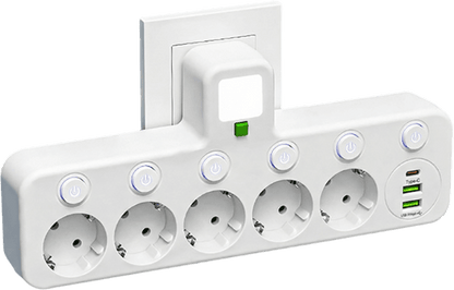 Monipaikkainen EU-pistorasiasovitin