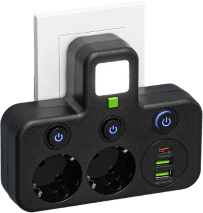 Monipaikkainen EU-pistorasiasovitin