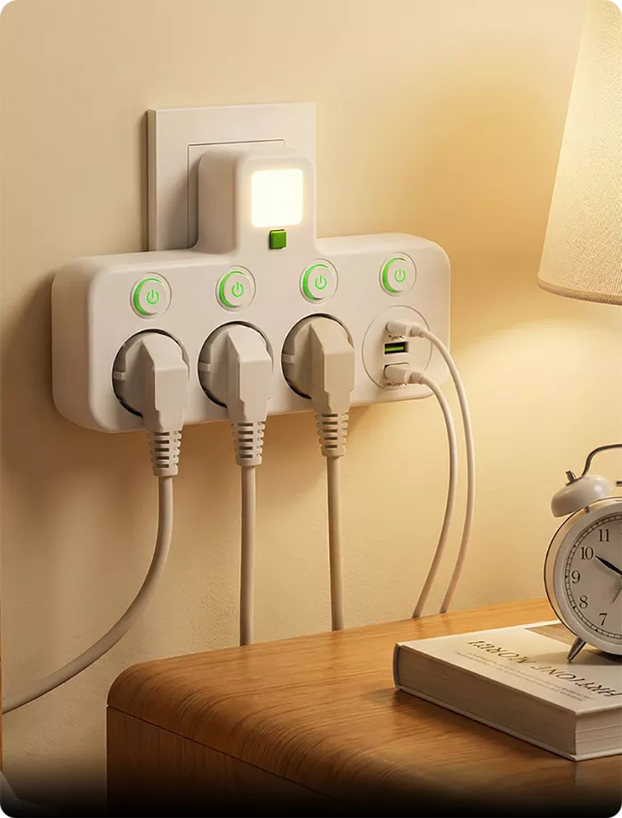 Monipaikkainen EU-pistorasiasovitin