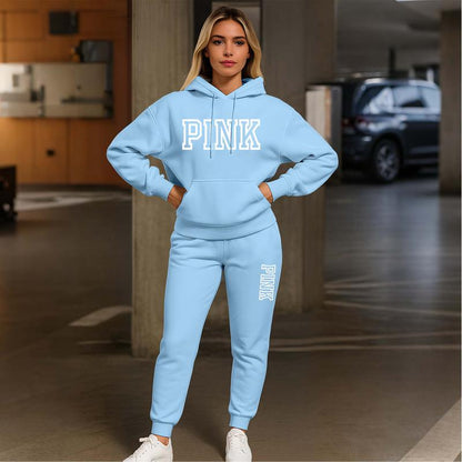 Oversized unisex-collegepuku – Basic huppari ja collegehousut -setti miehille ja naisille