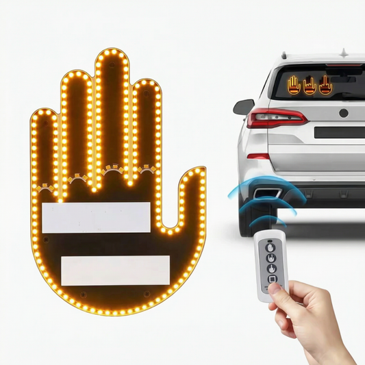 Valaistut kädenmuotoiset autovalot