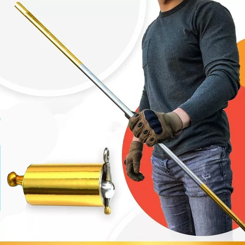 DefenceStick - Sisäänvedettävä teleskooppinen metallinen itsepuolustussauva
