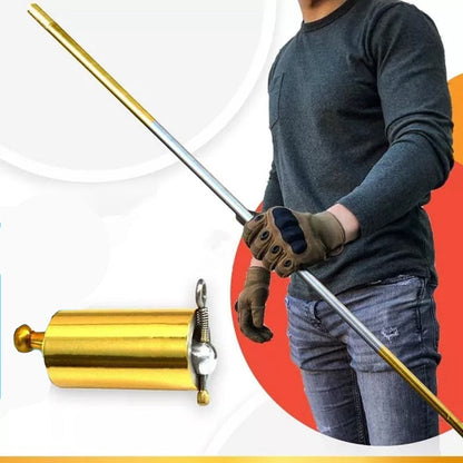 DefenceStick - Sisäänvedettävä teleskooppinen metallinen itsepuolustussauva