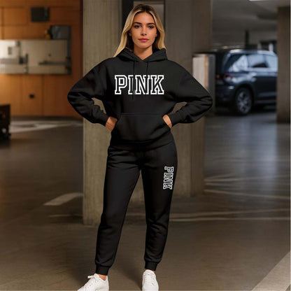 Oversized unisex-collegepuku – Basic huppari ja collegehousut -setti miehille ja naisille