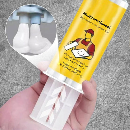 Laattojen korjaussarja – Korjaa halkeamat ja lohkeamat kuin uudet – Vedenkestävä ja värinkestävä – Keramiikalle, kivelle ja posliinille