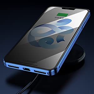 Yksityisyyttä suojaava magneettinen iPhone-kuori – 360 asteen suoja – Anti-Spy karkaistu lasi – Kaksipuolinen & iskunkestävä