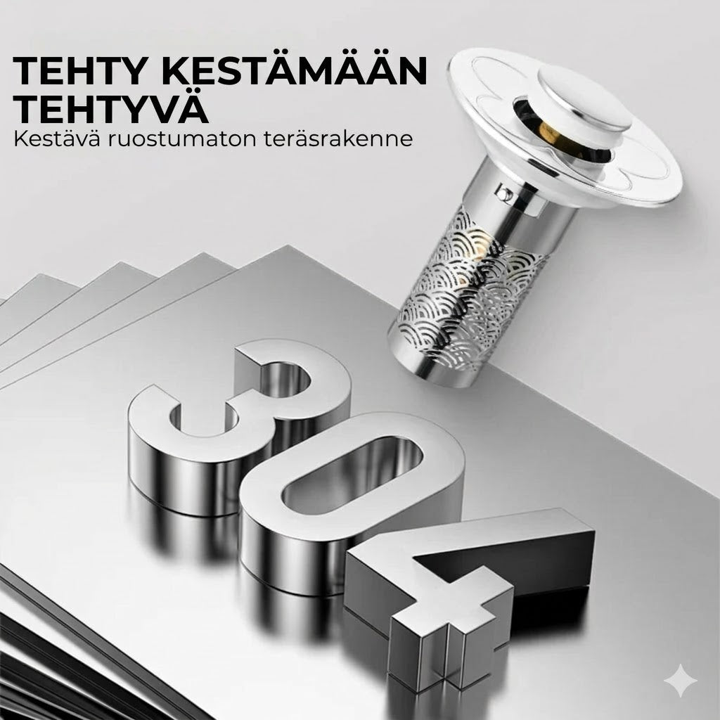 Universaali pop-up-pesualtaan tulppa