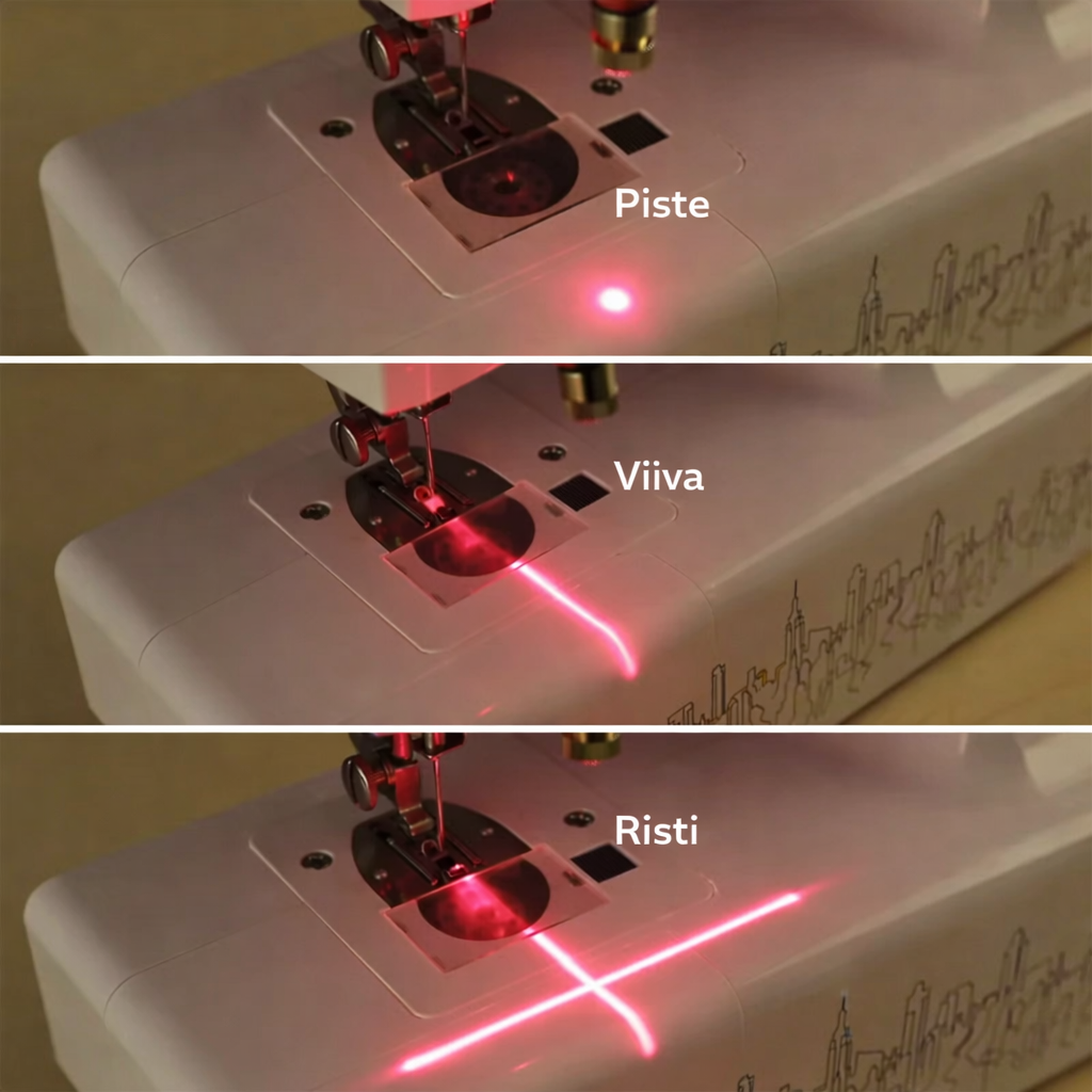 StitchLaser™ – Ompelukoneen laserohjain täydelliseen suoraompeleeseen