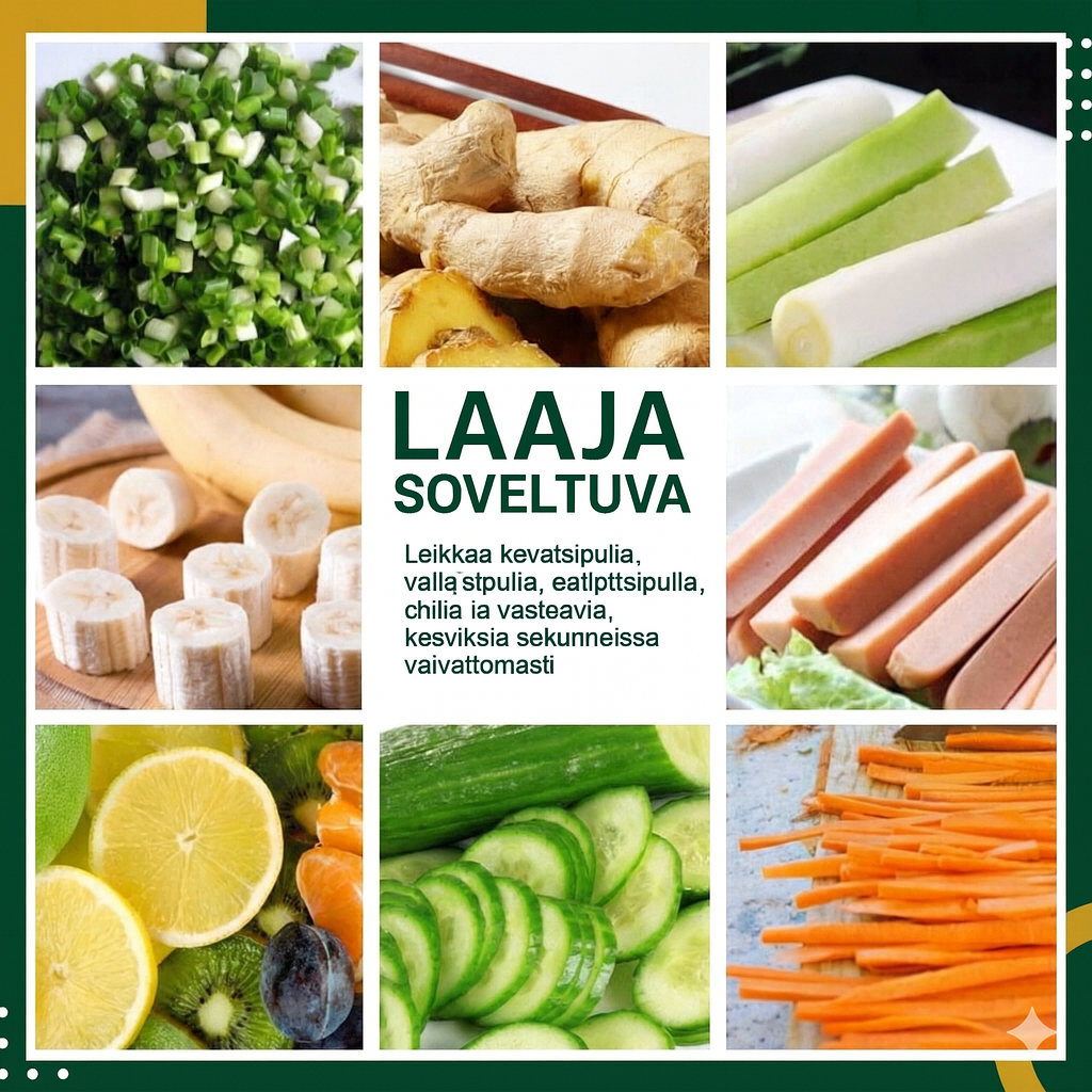 Julienne-vihannesleikkuri (ohuisiin suikaleisiin)