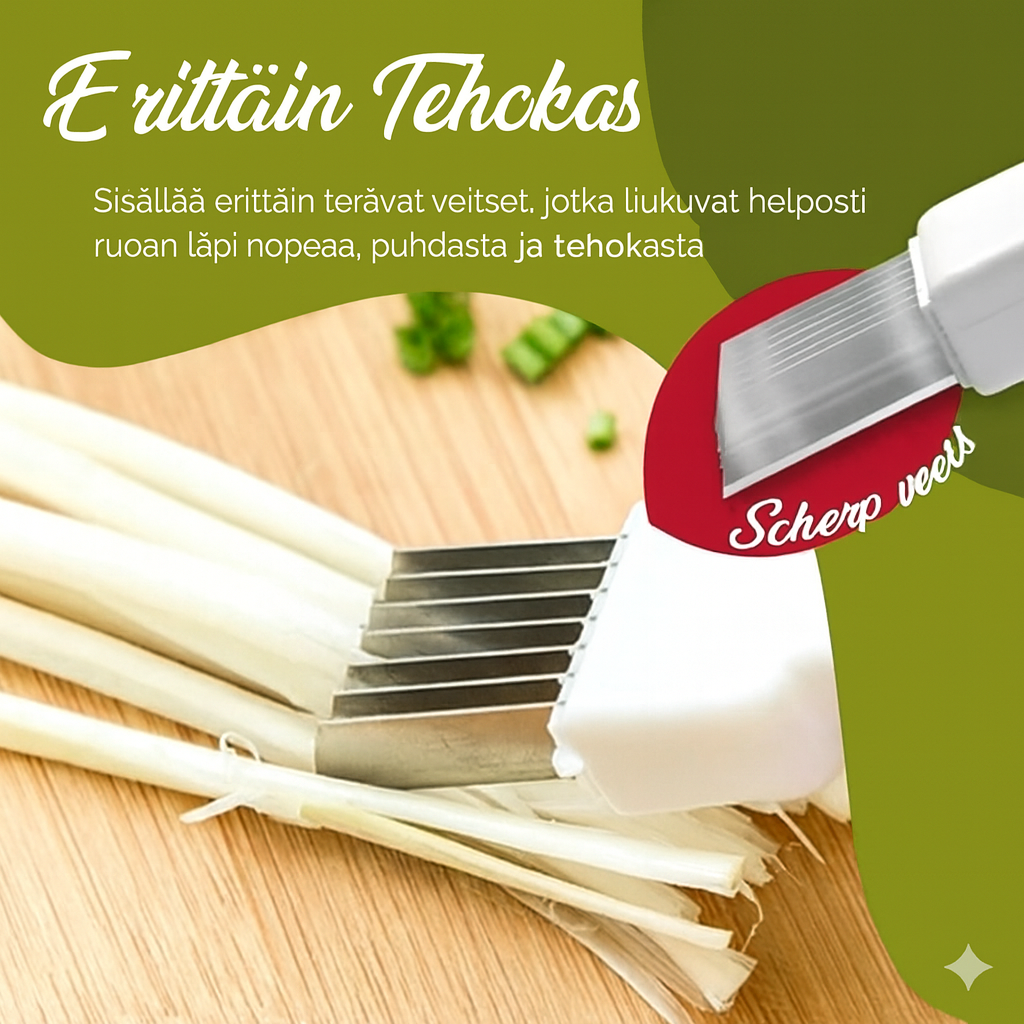 Julienne-vihannesleikkuri (ohuisiin suikaleisiin)