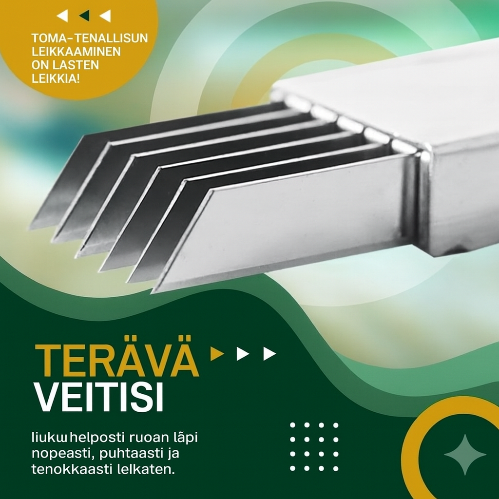 Julienne-vihannesleikkuri (ohuisiin suikaleisiin)