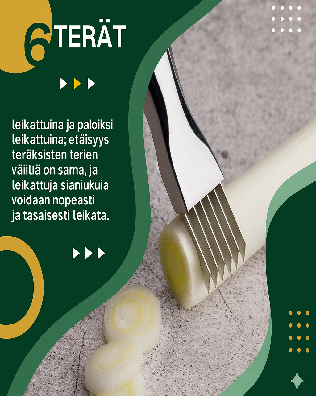 Julienne-vihannesleikkuri (ohuisiin suikaleisiin)