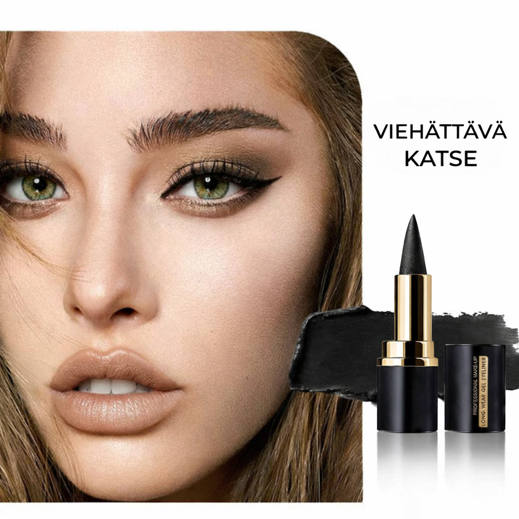 Vedenkestävä Eyeliner – Mattamusta & 12 tunnin kesto (Sotkematon)