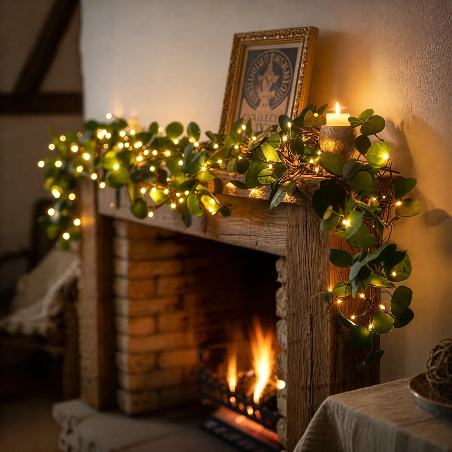 Sfeervolle Olijftak Lichtslinger (Draadloos)