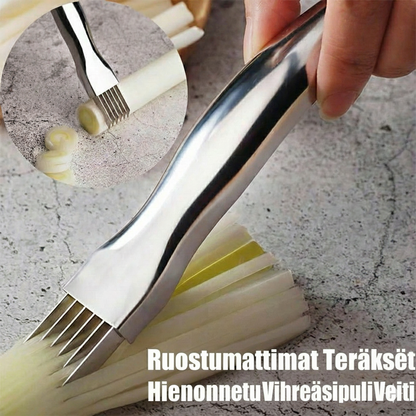 Julienne-vihannesleikkuri (ohuisiin suikaleisiin)