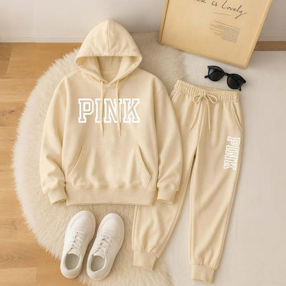 Oversized unisex-collegepuku – Basic huppari ja collegehousut -setti miehille ja naisille