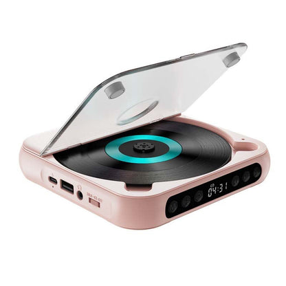 Kannettava CD-soitin Bluetoothilla – Ladattava Discman autoon ja matkalle (Anti-Shock)