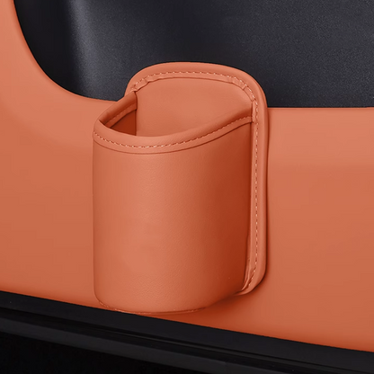 Nahkainen take-away-kahvipidike - Kannettava mukinpidike klipsillä