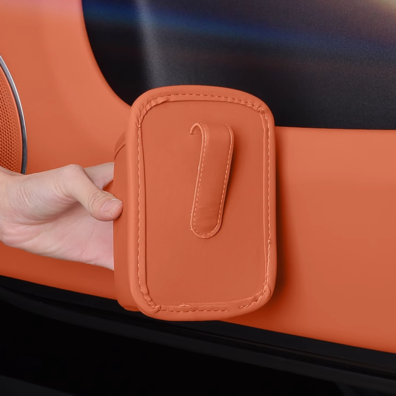 Nahkainen take-away-kahvipidike - Kannettava mukinpidike klipsillä