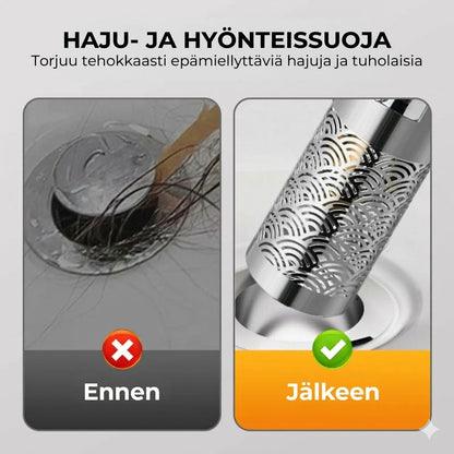 Universaali pop-up-pesualtaan tulppa