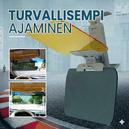 2-in-1 Auton häikäisysuoja – Päivä- ja yövisiiri