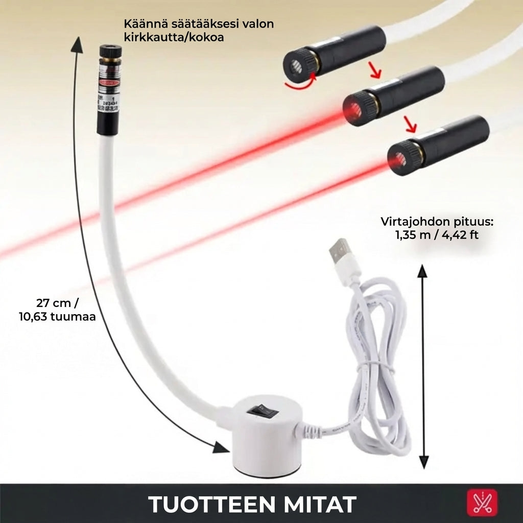 StitchLaser™ – Ompelukoneen laserohjain täydelliseen suoraompeleeseen