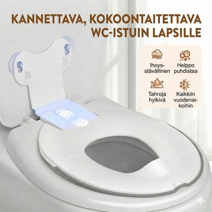 Kannettava ja kokoontaittuva WC-istuimen supistaja lapsille