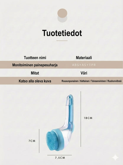 Koiran pesuharja shampoosäiliöllä