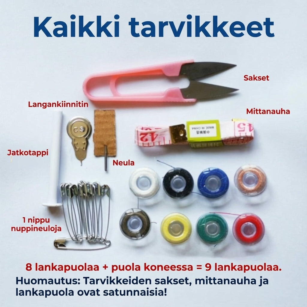 Sähköinen käsikäyttöinen ompelukone – Vaatteille ja verhoille