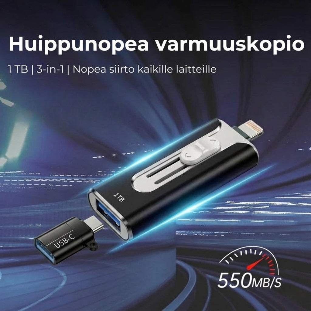 Hevlio™ Kannettava SSD-kiintolevy kannettaville tietokoneille ja pelaamiseen