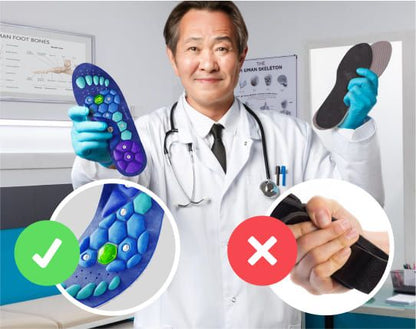 Medivital™ Magneettiset akupunktiopohjalliset – Leikattavissa sopivaan kokoon
