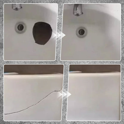 Laattojen korjaussarja – Korjaa halkeamat ja lohkeamat kuin uudet – Vedenkestävä ja värinkestävä – Keramiikalle, kivelle ja posliinille