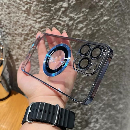 MagSafe-suojakuori iPhone - Läpinäkyvä (Magneettinen)