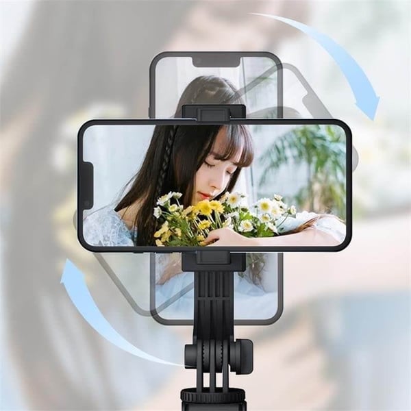 6-in-1 Selfie-keppi jalustalla ja valolla – Bluetooth-kolmijalka kaukosäätimellä (iPhone & Android)