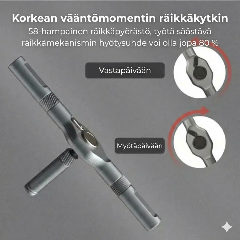 24-in-1 kompakti ruuvimeisselisarja