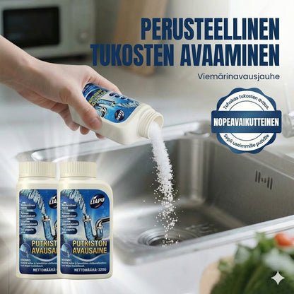 Tehokas viemärinavaaja – Nestemäinen avaaja keittiöön, suihkuun ja WC:hen (Liuottaa hiukset ja rasvan)