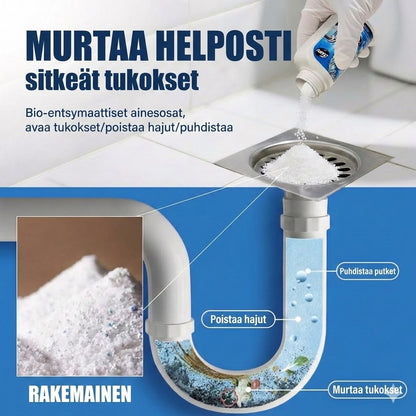 Tehokas viemärinavaaja – Nestemäinen avaaja keittiöön, suihkuun ja WC:hen (Liuottaa hiukset ja rasvan)