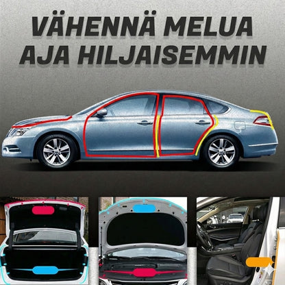 Universaali auton ovitiiviste (5 metriä) – Itseliimautuva tiivistenauha tuulensuhinaa vastaan (B-muoto)
