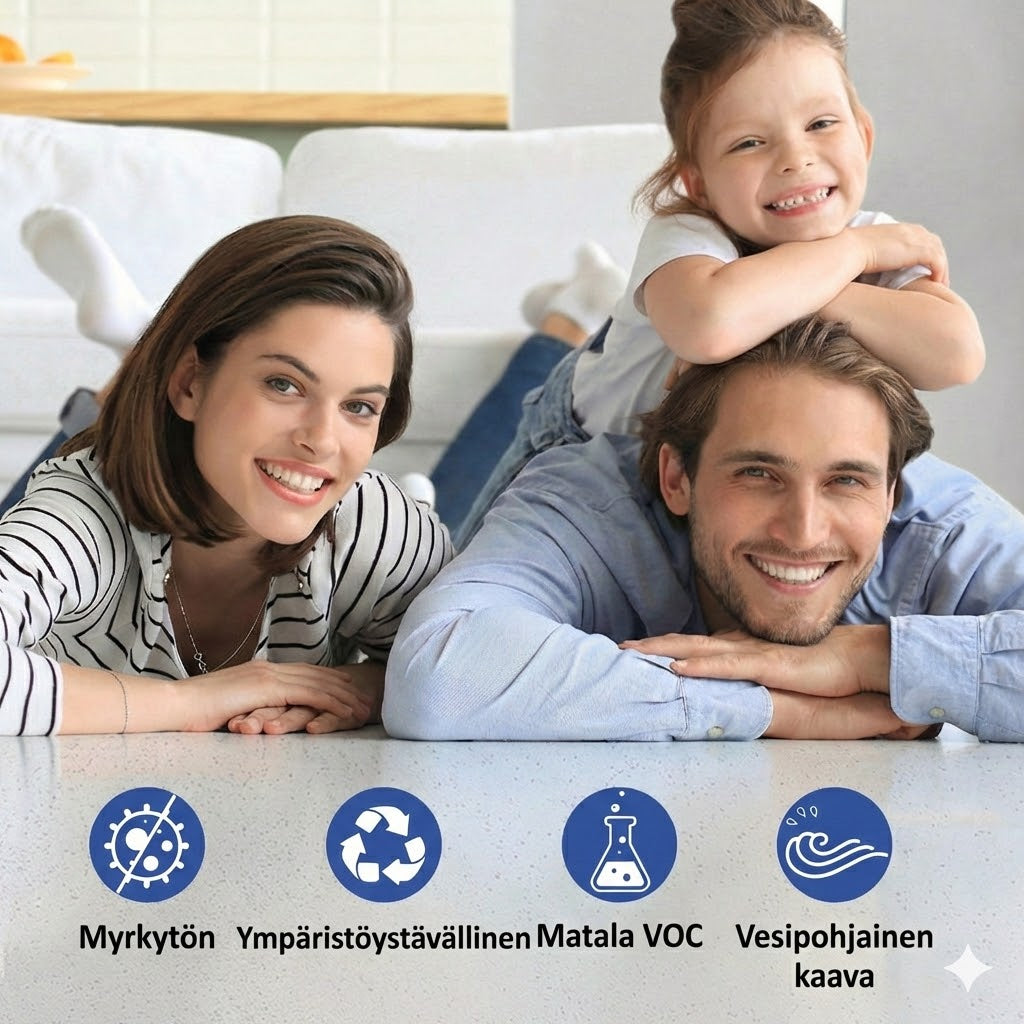 Epoksimarmorilattia – Kiiltävä lattiapinnoitteen täydellinen sarja (Naarmunkestävä & Vedenpitävä)