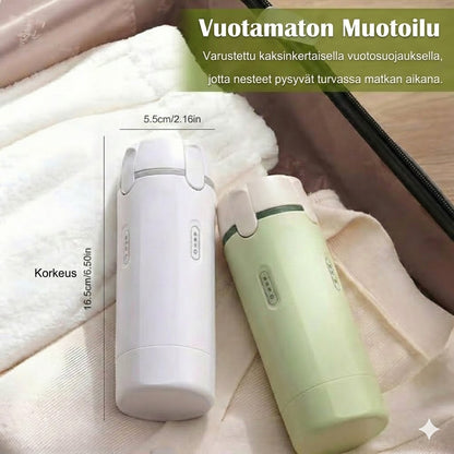 4-in-1 Matkapullosetti käsimatkatavaroihin – Vuotamattomat silikoniset matkapullot