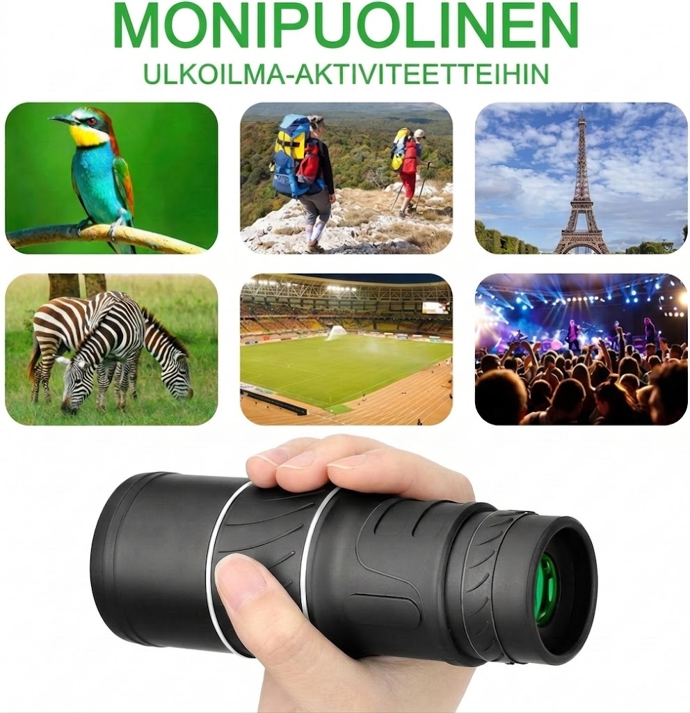Ammattimainen 16x52 monokulaari kaukoputki – HD-optinen zoom
