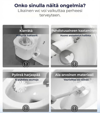 Hygieeninen WC-harja kertakäyttöpäillä – (sis. 6–36 tuoksutyynyä)