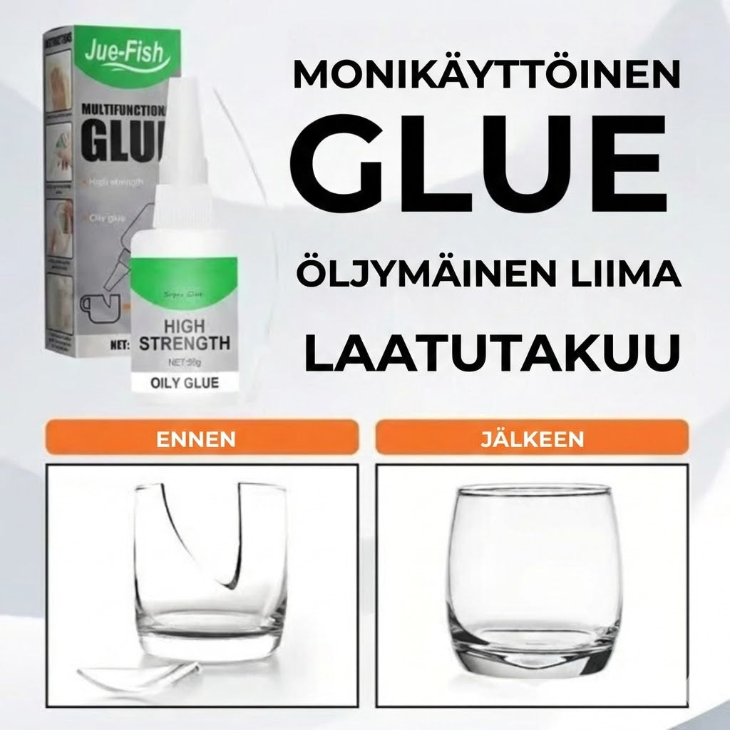 Erittäin vahva pikaliima – Yleispikaliima muoville, puulle ja keramiikalle (Läpinäkyvä)
