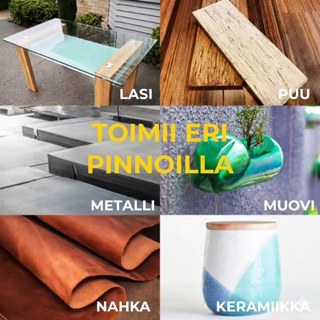 Erittäin vahva pikaliima – Yleispikaliima muoville, puulle ja keramiikalle (Läpinäkyvä)