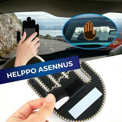 Valaistut kädenmuotoiset autovalot