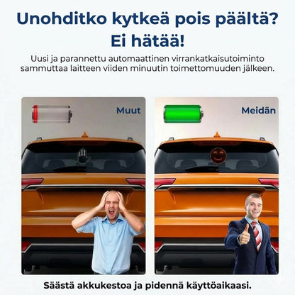Valaistut kädenmuotoiset autovalot